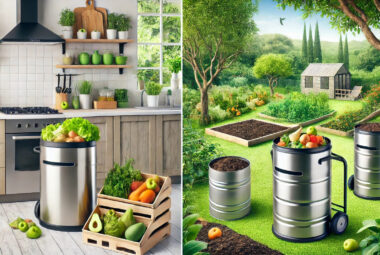 straining compost bin