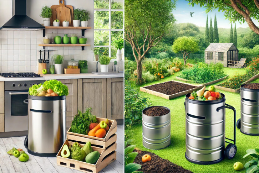 straining compost bin