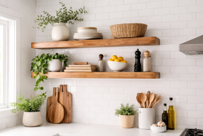 diy floating shelves