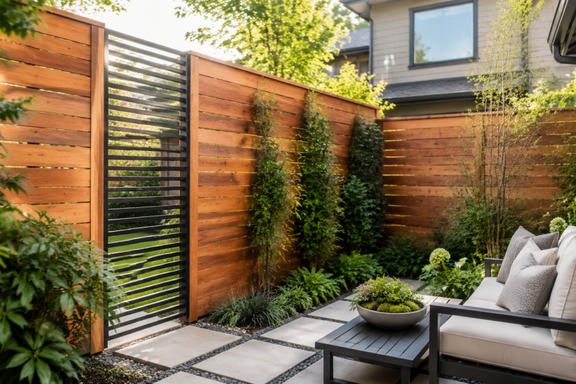backyard fence designs